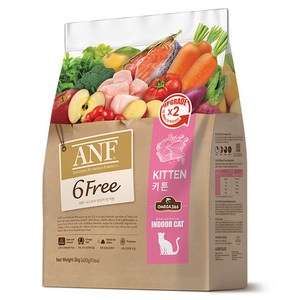 ANF 식스프리 인도어 캣 기능성 사료, 키튼, 2kg, 1개