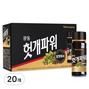 광동제약 헛개파워 숙취해소 음료, 100ml, 20개