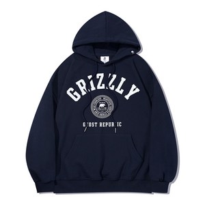 고스트리퍼블릭 GRIZZLY 클럽 오버핏 쭈리 후드 티셔츠 GHT-466