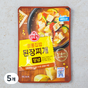 정통집밥된장찌개양념, 140g, 5개