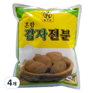 금하 혼합 감자전분, 1kg, 4개