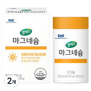 셀렉스 마그네슘 30g, 2개, 60정