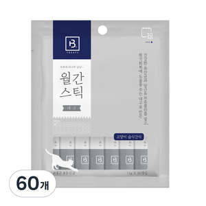 브리더랩 월간스틱 짜먹는 간식, 대구, 330g, 2개