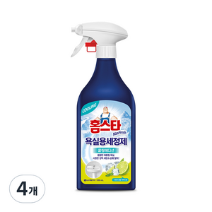 홈스타 맥스프레쉬 욕실용 세정제 쿨링에디션, 500ml, 4개