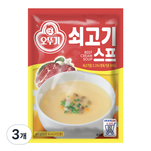 오뚜기 쇠고기 스프, 80g, 3개