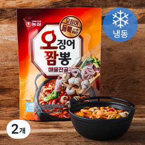 농심 오징어짬뽕 해물전골 밀키트 2인분 (냉동), 665g, 2개