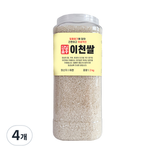 대한농산 2024년산 햅쌀 통에담은 이천쌀 백미, 상등급, 2kg, 4개