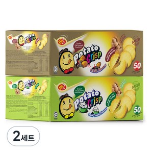 윈윈푸드 포테이토 크리스프 스낵 바베큐맛 50p + 사워크림맛 50p, 2세트