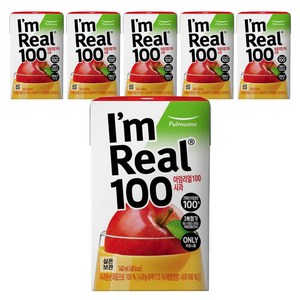 아임리얼 풀무원 100 사과 주스, 6개, 140ml