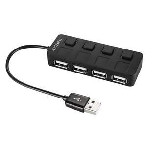 넥스트 USB 2.0 4Pot 무전원허브 NEXT-204UH NEW, 블랙, 블랙2087605 1