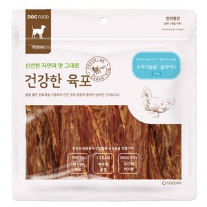 굿데이 건강한육포 반려견간식, 오리가슴살, 300g, 1개