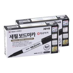 자바펜 세필 보드마카, 검정, 24개