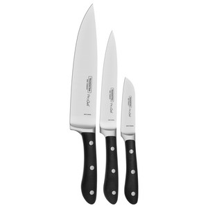 트라몬티나 프로쉐프 칼 3p세트 블랙 24199053, 1세트, 7.6cm paring knife +5.2cm kitchen knife + 20.3cm chef's knife