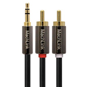 마하링크 3.5mm 스테레오 2RCA 케이블, ML-SRH200 (20m), 혼합 색상, 1개