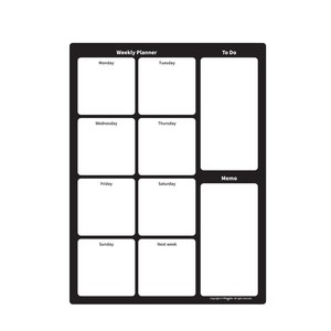 마그피아 자석 메모보드 위클리플래너 스케줄보드, 300 x 400 x 0.6 mm