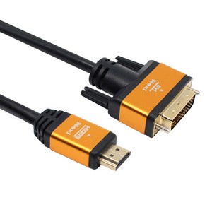 넥시 HDMI 2.0 to DVI 골드메탈 모니터 케이블 V2.0, 1개, 3m