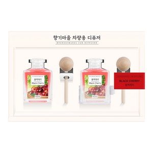 향기마을 차량용 디퓨저 40ml, 블랙체리, 2개