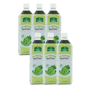 로쏘189 청포도 음료베이스, 1L, 6개