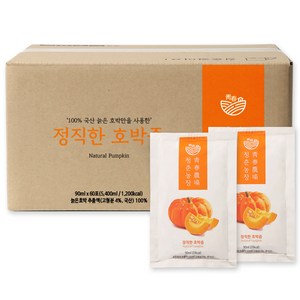 청춘농장 정직한 호박즙, 90ml, 60개