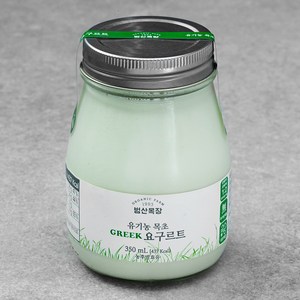 범산목장 유기농 인증 목초 그릭 요구르트, 350ml, 1병