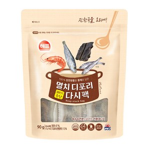 해표 멸치디포리 다시팩, 90g, 1개