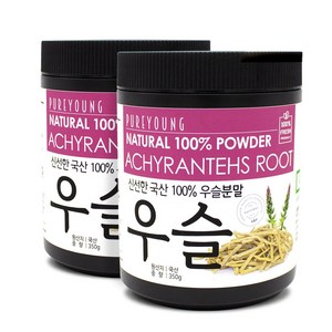 퓨어영 쇠무릎뿌리 우슬 분말, 2개, 350g