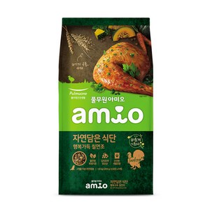 아미오 전연령용 자연담은 식단 행복가득 강아지 건식사료, 칠면조, 1.8kg, 1개