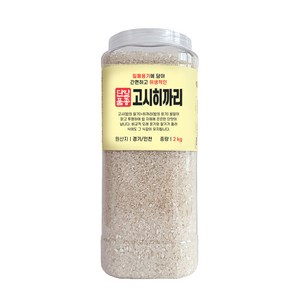 대한농산 통에담은 경기 고시히까리 백미, 2kg, 1개