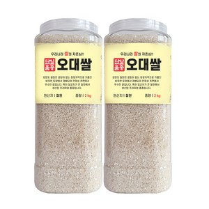 대한농산 2024년산 햅쌀 통에담은 철원오대쌀 상등급, 2kg, 2개