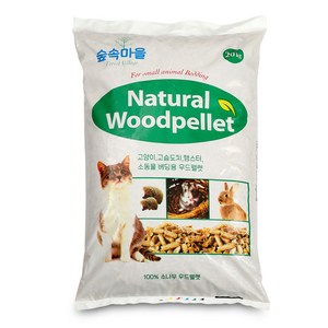 숲속마을 네추럴 우드펠렛 고양이모래, 20kg, 1개, 소나무향