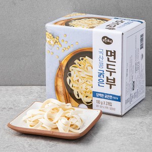 맑은물에 국산콩 굵은 면두부, 100g, 2팩