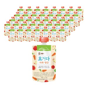 풀무원 풀스케어 요거다 사과당근, 100ml, 40개