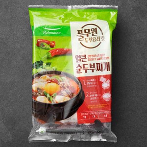 풀무원 얼큰 순두부찌개 킷 2인분, 1개, 600g