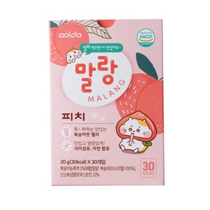 아올다 말랑피치 스틱젤리 20g x 30p, 복숭아맛, 600g, 1개