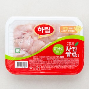 자연실록 하림 무항생제 인증 한입 닭가슴살 (냉장), 400g, 1개