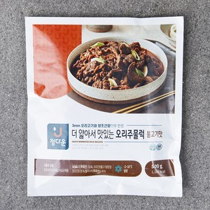 정다운 더 얇아서 맛있는 오리주물럭 불고기맛, 1개, 500g