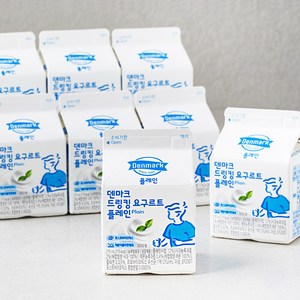 덴마크 드링킹 요구르트 플레인, 275ml, 8개