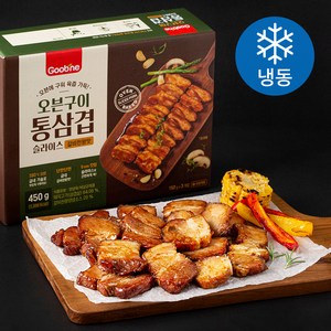 굽네 오븐구이 통삼겹 슬라이스 갈비천왕맛 3개입 (냉동), 450g, 1개