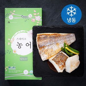 생선파는언니 스테이크 국내산 농어 (냉동), 300g, 1팩