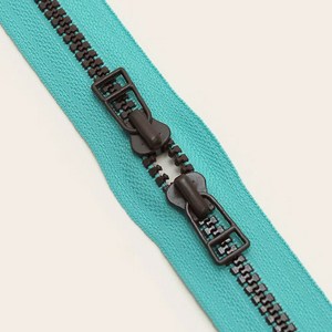 해피베어스 5호 투컬러 믹스지퍼 70cm, choco + mintblue, 1개