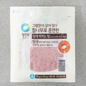 청정원 참나무로 훈연한 밥에 싸먹는 햄, 45g, 1개