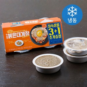 설레담 가니미소G 더진한 붉은대게장 3 + 1 (냉동), 320g, 1개