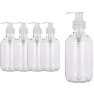 펌프 로션 샴푸 공병 용기 300ml, 투명(캡), 5개