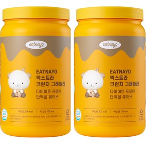 있나요 다이어트 프로틴 단백질 쉐이크 엑스트라 크런치 그래놀라맛, 750g, 2개