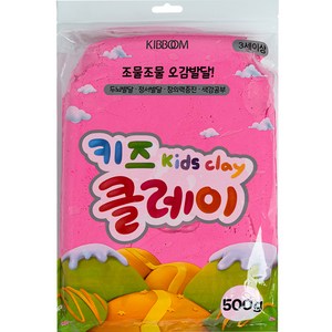 키즈 클레이, 분홍, 500g, 1세트