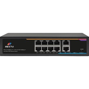 넥스트유 8포트 POE + 2포트 업링크 기가비트 스위칭허브 120W, NEXT-POE510-TP, 1개