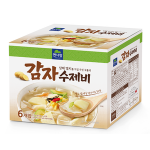 면사랑 남해멸치 감자수제비, 179g, 6개