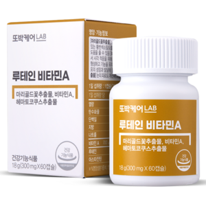 또박케어LAB 루테인 비타민A 18g, 60정, 1개