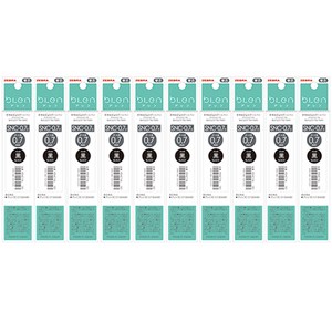 제브라 블렌 3색 리필심 SNC-0.7mm, 블랙, 10개