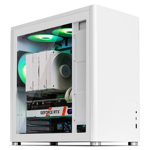 한성컴퓨터 데스크탑 화이트 TFG AX3A600, 16GB, 500GB, Fee DOS